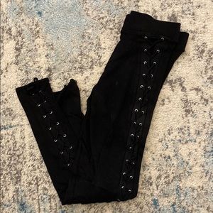 Side Lace Up Leggings